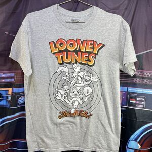 Looney Tunes Mens Tweety Bird, Bugs Bunny, Daffy That's All Folks T-Shirt Medium